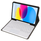 Калъф с Клавиатура за iPad 11th 2025 A16/ 10th 2022, Bluetooth Keyboard TouchPad Case, Розов (2)