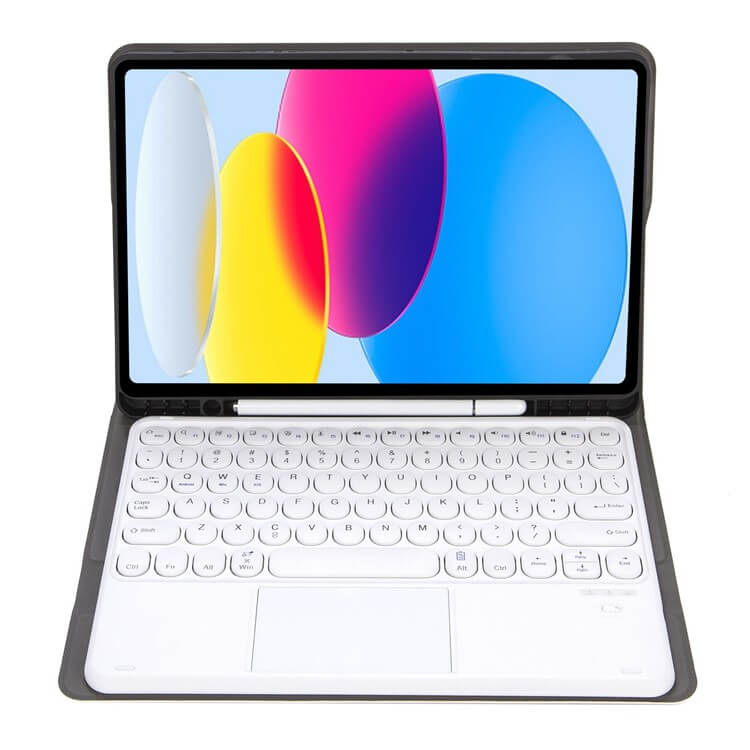 Калъф с Клавиатура за iPad 11th 2025 A16/ 10th 2022, Bluetooth Keyboard TouchPad Case, Розов (3)