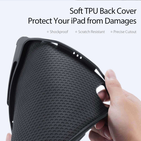 Калъф с Клавиатура за iPad Pro 12.9" 2022-2018/ Air 13, Dux Ducis Touchpad Keyboard Soft Case, Черен (4)