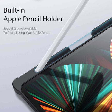 Калъф с Клавиатура за iPad Pro 12.9" 2022-2018/ Air 13, Dux Ducis Touchpad Keyboard Soft Case, Черен (6)