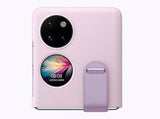 Оригинален Кожен Калъф за Huawei P50 Pocket, Stand PU Case, Лилав (4)