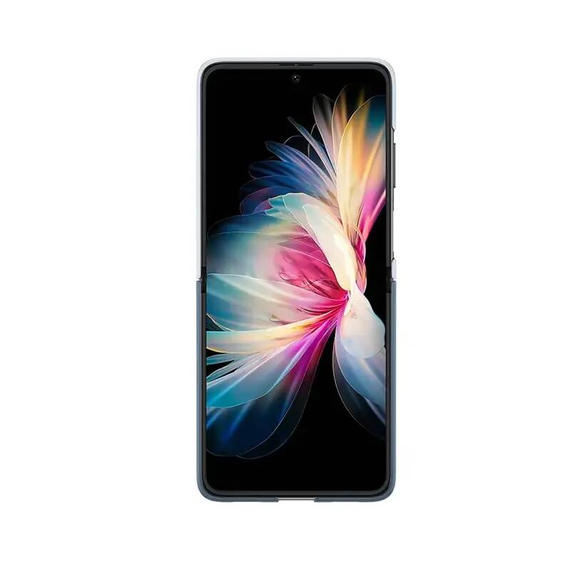 Оригинален Кожен Калъф за Huawei P50 Pocket, Stand PU Case, Лилав (3)