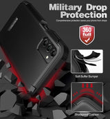Противоударен Калъф за Samsung A14, Tech-Protect Kevlar Case, Черен (4)