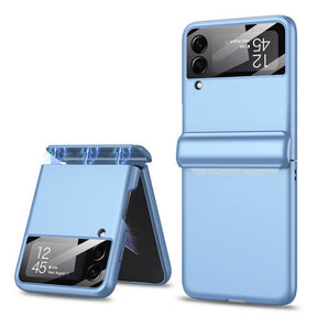 Калъф с Предпазител за Samsung Galaxy Z Flip 4, GKK Hinge LCD Case, Син