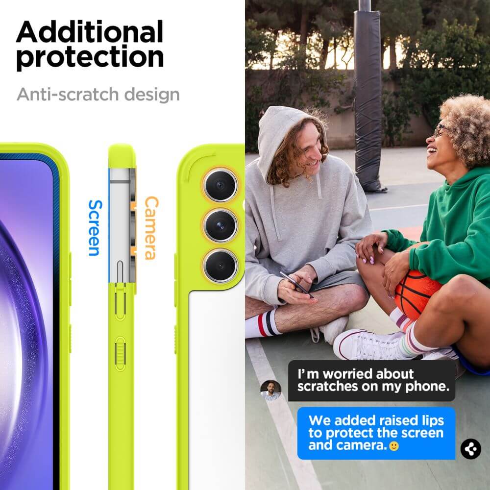 Противоударен Калъф за Samsung A54, Spigen Ultra Hybrid Case, Зелен (9)