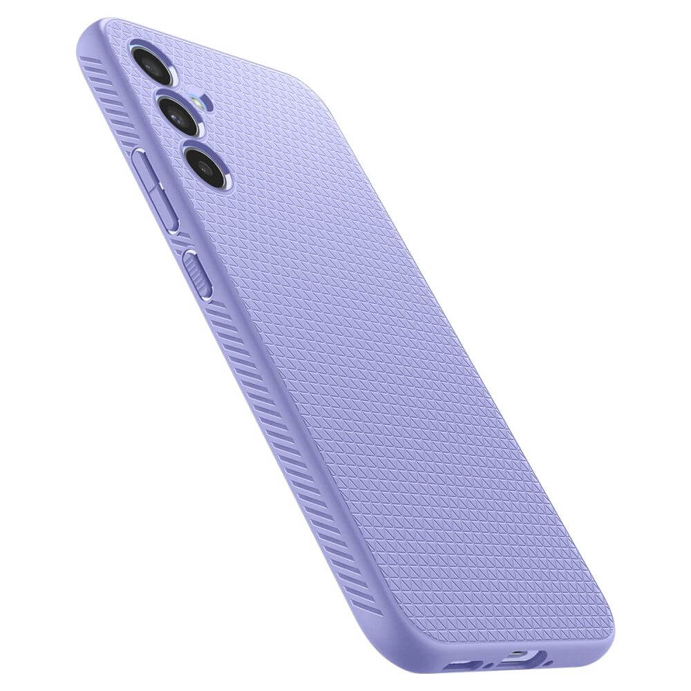 Противоударен Силиконов Калъф за Samsung A54, Spigen Liquid Air Case, Лилав (6)