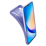 Противоударен Силиконов Калъф за Samsung A54, Spigen Liquid Air Case, Лилав (5)