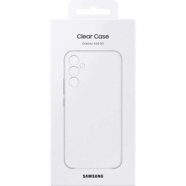 Оригинален Твърд Калъф за Samsung A54 Clear Cover Case EF-QA546CTEGWW, Прозрачен (8)