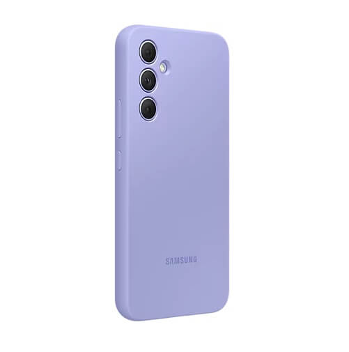 Оригинален Силиконов Калъф за Samsung A54, Silicone Cover Case EF-PA546TVEGWW, Лилав (2)