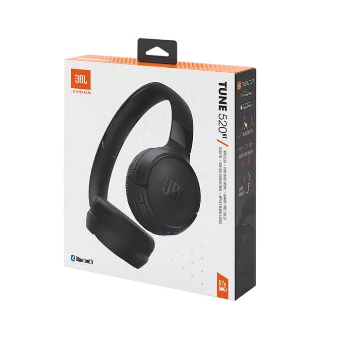 Безжични Слушалки, JBL Tune 520BT Headphones Bluetooth, Черен (6)