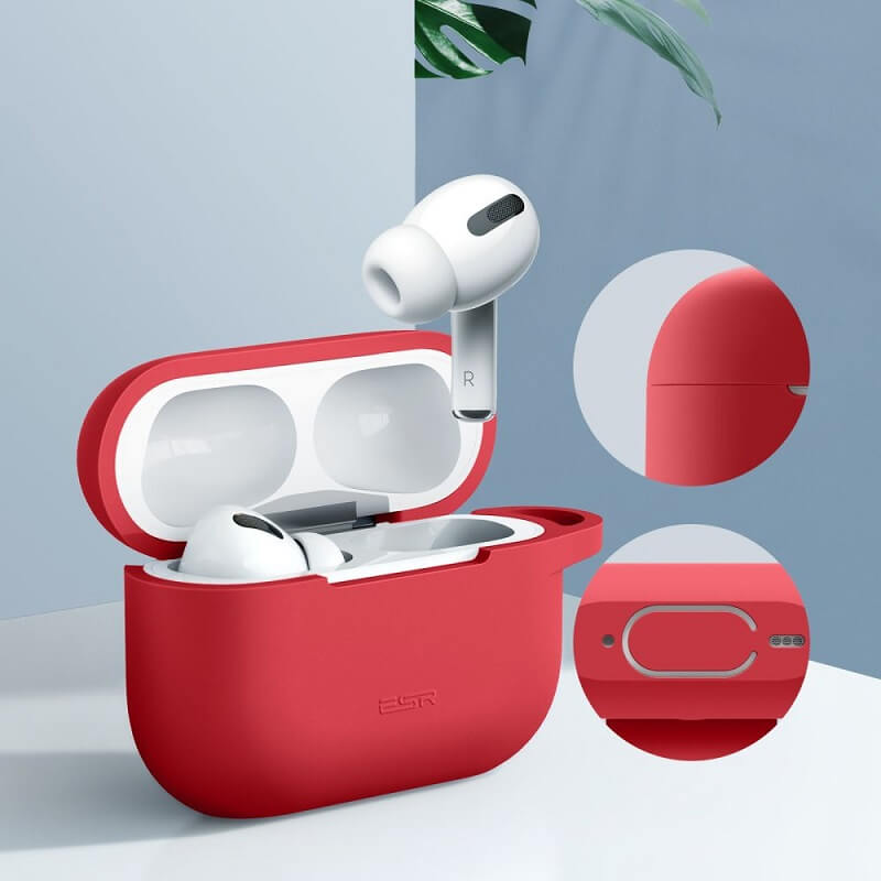 Противоударен Калъф за Apple AirPods Pro/2, ESR Bounce Case, Червен (2)
