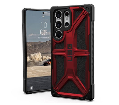 Противоударен Калъф за Samsung S23 Ultra, UAG Monarch Case, Червен (2)