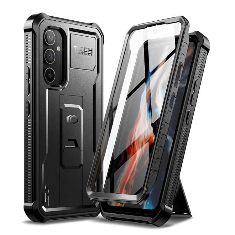 Противоударен Калъф за Samsung A54, Tech-Protect Kevlar Pro Case, Черен