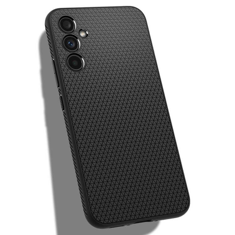 Противоударен Силиконов Калъф за Samsung A34, Spigen Liquid Air Case, Черен (6)
