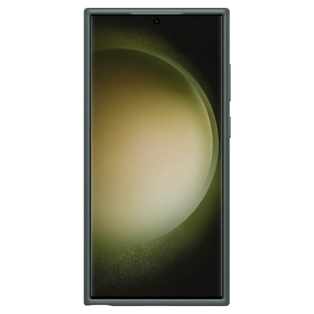 Противоударен Калъф за Samsung S23 Ultra, Spigen Thin Fit Case, Зелен (3)