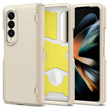 Калъф с Предпазител за Samsung Z Fold 4, Spigen Slim Armor Pro Case, Бежов (2)