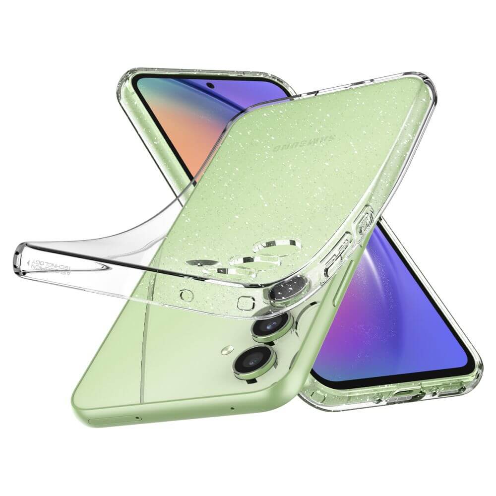 Блестящ Калъф за Samsung A54, Spigen Liquid Crystal Glitter Quartz Case, Прозрачен (5)