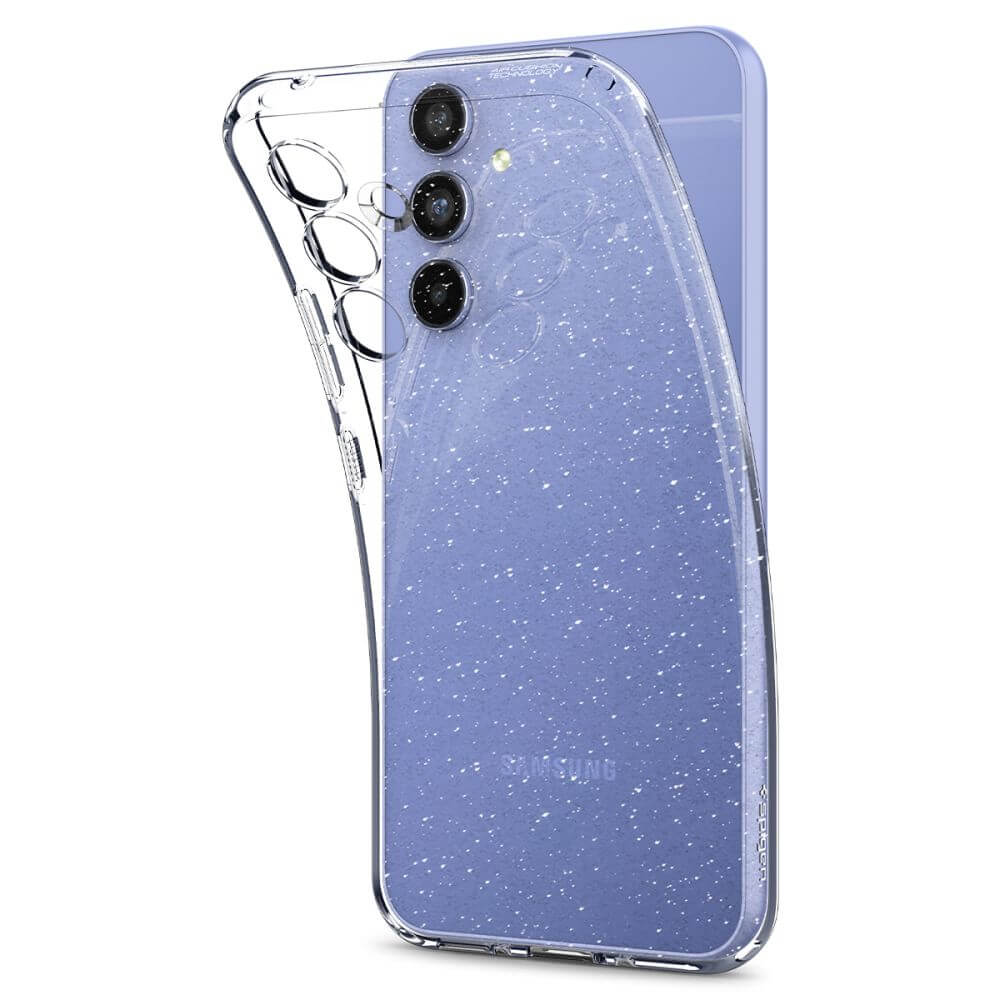 Блестящ Калъф за Samsung A54, Spigen Liquid Crystal Glitter Quartz Case, Прозрачен (4)