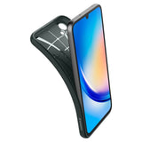 Противоударен Силиконов Калъф за Samsung A34, Spigen Liquid Air Case, Зелен (4)
