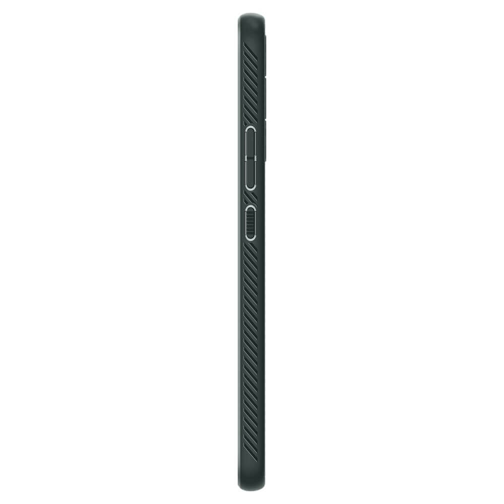 Противоударен Силиконов Калъф за Samsung A34, Spigen Liquid Air Case, Зелен (3)