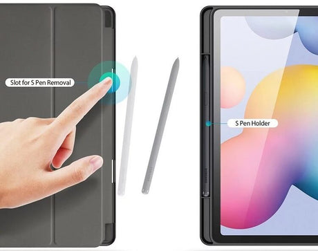 Калъф с Pen Поставка за Samsung Tab S6 Lite 10.4, Dux Ducis Domo Case, Черен (3)
