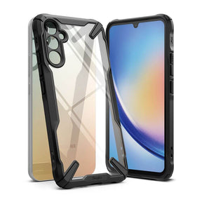 Противоударен Хибриден Калъф за Samsung A34, Ringke Fusion X Case, Черен