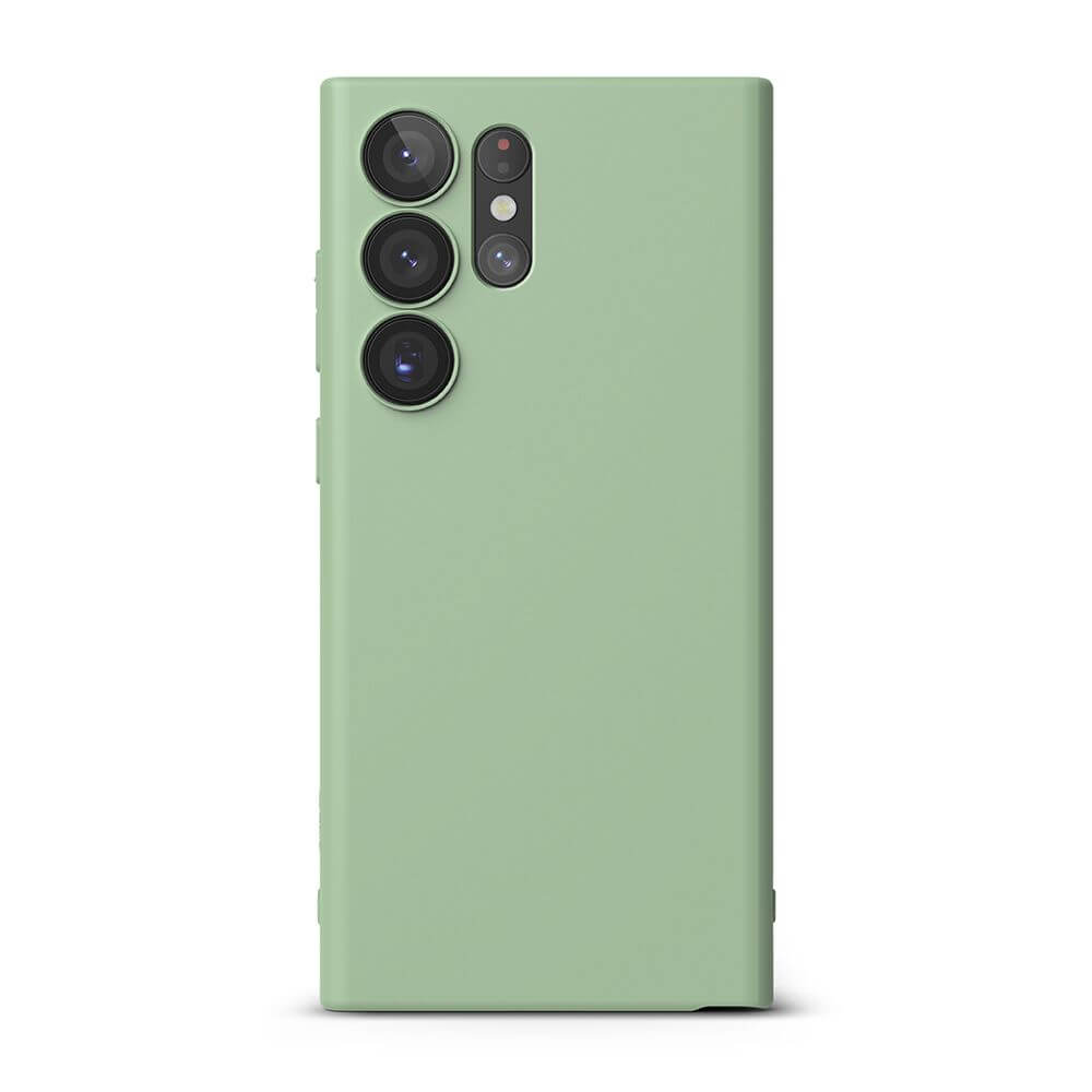 Противоударен Силиконов Калъф за Samsung S23 Ultra Ringke Air S Case, Зелен (3)