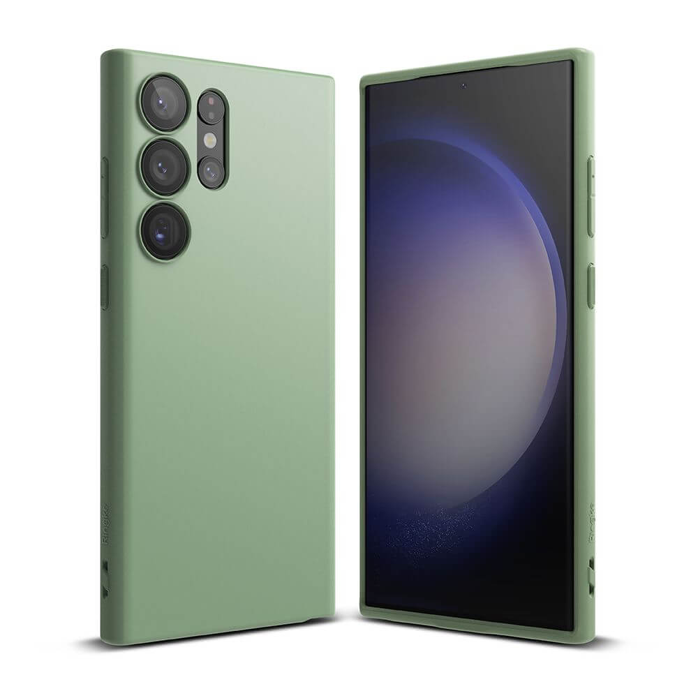 Противоударен Силиконов Калъф за Samsung S23 Ultra Ringke Air S Case, Зелен (2)