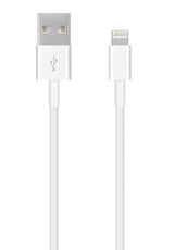 USB Кабел за iPhone и iPad, Apple (Lightning) MXLY2 1m, Бял (Bulk) (4)
