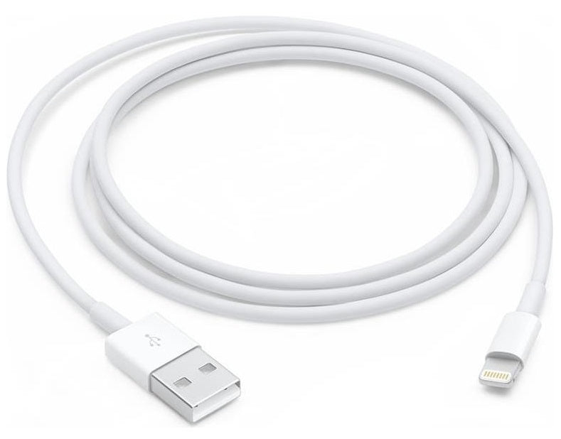 USB Кабел за iPhone и iPad, Apple (Lightning) MXLY2 1m, Бял (Bulk) (3)
