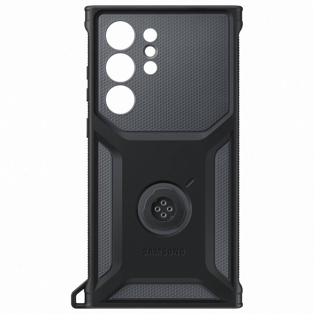 Оригинален Калъф с Поставка и Джоб за Samsung S23 Ultra, Rugged Gadget Case EF-RS918CBEGWW, Черен (4)