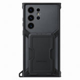 Оригинален Калъф с Поставка и Джоб за Samsung S23 Ultra, Rugged Gadget Case EF-RS918CBEGWW, Черен