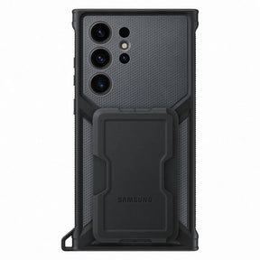 Оригинален Калъф с Поставка и Джоб за Samsung S23 Ultra, Rugged Gadget Case EF-RS918CBEGWW, Черен