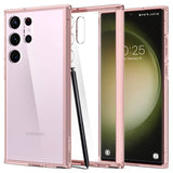 Противоударен Хибриден Калъф за Samsung S23 Ultra, Spigen Ultra Hybrid Case, Розов (2)