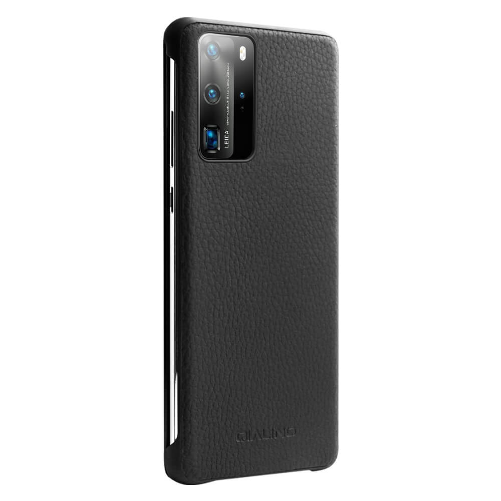Активен Калъф за Huawei P40 Pro, Qialino Smart Book Case, Черен (4)