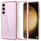 Противоударен Хибриден Калъф за Samsung S23, Spigen Ultra Hybrid Case, Розов