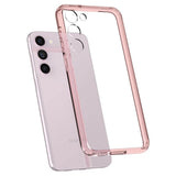 Противоударен Хибриден Калъф за Samsung S23, Spigen Ultra Hybrid Case, Розов (5)