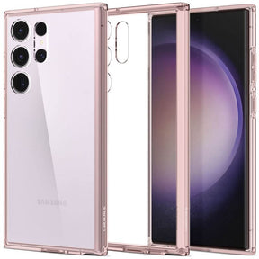 Противоударен Хибриден Калъф за Samsung S23 Ultra, Spigen Ultra Hybrid Case, Розов