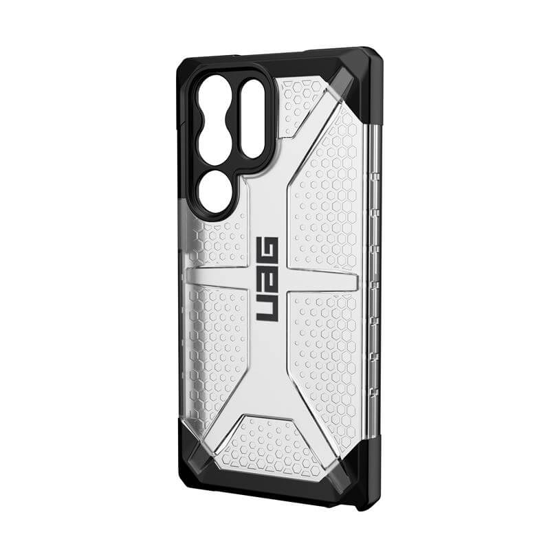 Противоударен Калъф за Samsung S23 Ultra, UAG Plasma Ice Case, Черен (4)