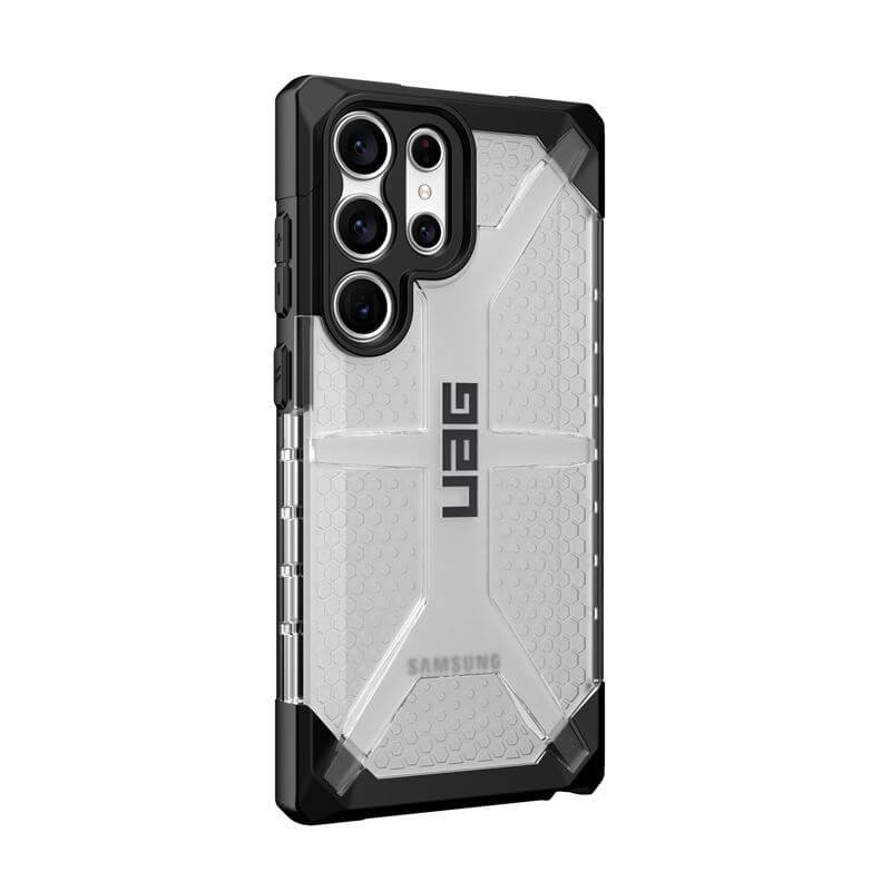 Противоударен Калъф за Samsung S23 Ultra, UAG Plasma Ice Case, Черен (5)