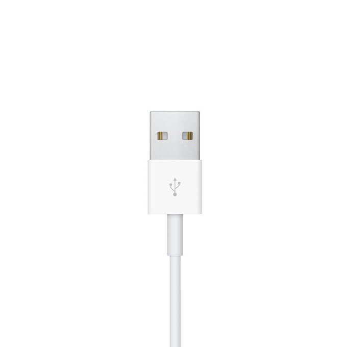 Оригинално Зарядно за Apple Watch Magnetic Charging Cable 2m MX2F2, Бял (Bulk) (3)