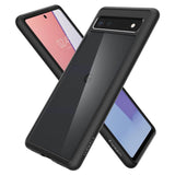 Противоударен Калъф за Google Pixel 6A, Spigen Ultra Hybrid Case, Черен (2)
