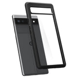 Противоударен Калъф за Google Pixel 6A, Spigen Ultra Hybrid Case, Черен (3)