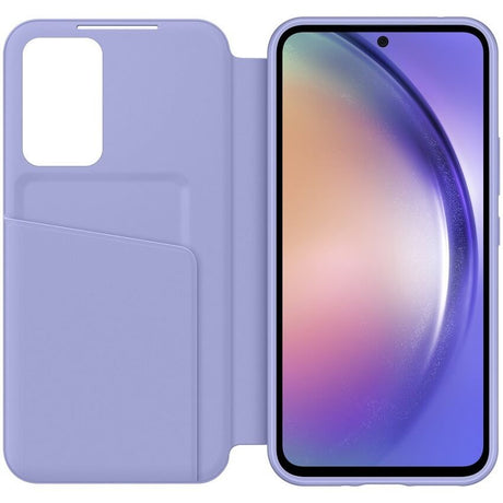 Оригинален Активен Калъф за Samsung A54 Smart View Wallet Book Case EF-ZA546CVEGWW, Лилав (3)