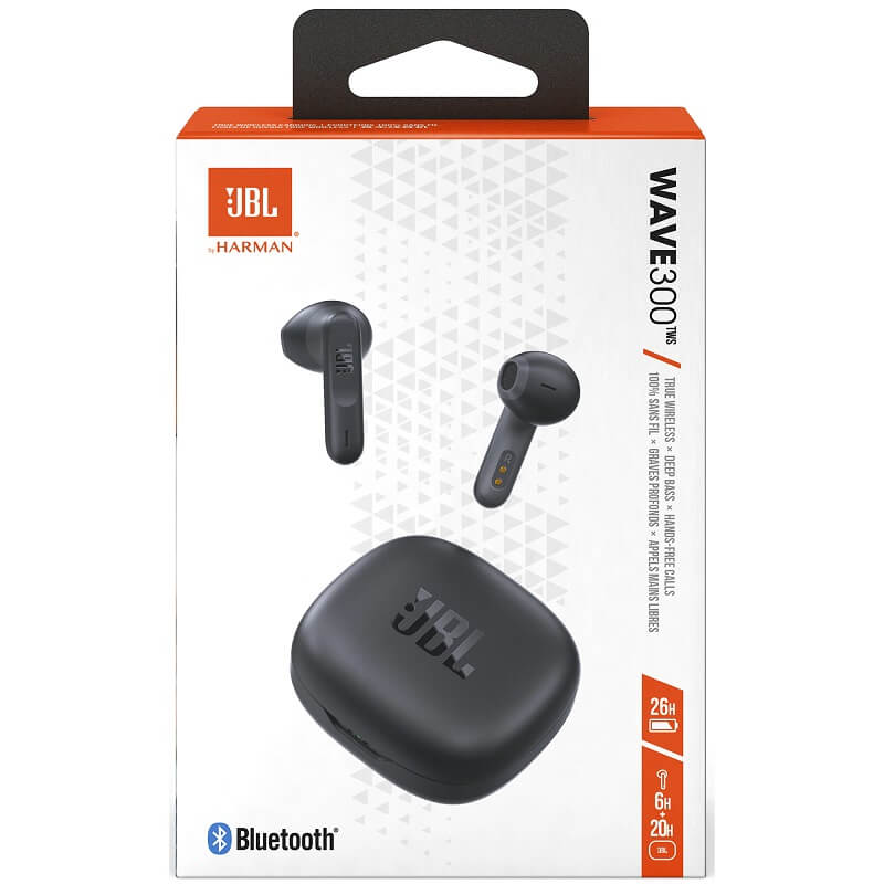 Безжични Слушалки, JBL Wave 300 TWS Handsfree Bluetooth, Черен (4)