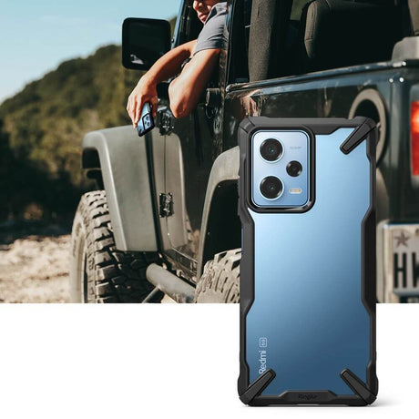Противоударен Хибриден Калъф за Xiaomi Redmi Note 12 Pro 5G, Ringke Fusion X Case, Прозрачен (7)