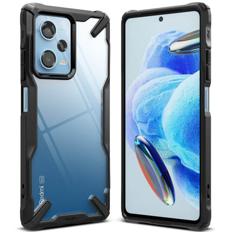 Противоударен Хибриден Калъф за Xiaomi Redmi Note 12 Pro 5G, Ringke Fusion X Case, Прозрачен (2)