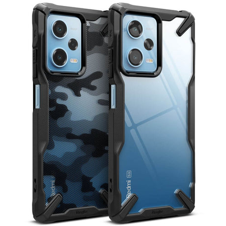 Противоударен Хибриден Калъф за Xiaomi Redmi Note 12 Pro 5G, Ringke Fusion X Case, Прозрачен (4)