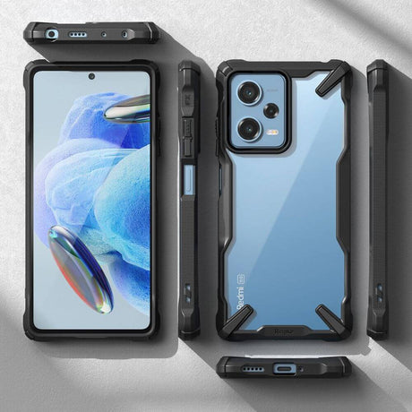 Противоударен Хибриден Калъф за Xiaomi Redmi Note 12 Pro 5G, Ringke Fusion X Case, Прозрачен (3)