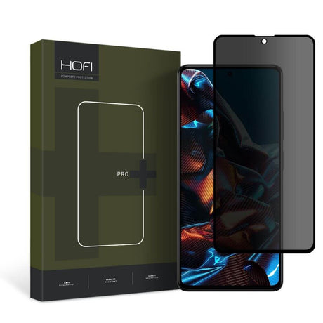 Privacy Протектор за Xiaomi Redmi Note 12 Pro/ Plus, Hofi Anty-Spy Glass, Черен